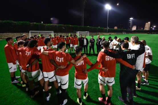 منتخب مصر المشارك في كأس العرب يختتم استعداداته لمواجهة الإمارات-صورة