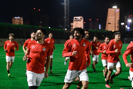 منتخب مصر المشارك في كأس العرب يختتم استعداداته لمواجهة الإمارات-صورة