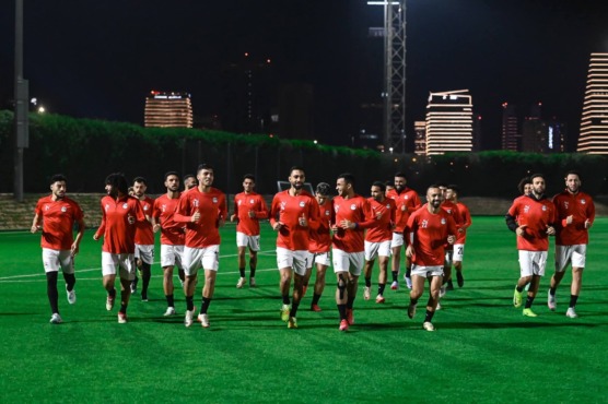 منتخب مصر المشارك في كأس العرب يختتم استعداداته لمواجهة الإمارات-صورة