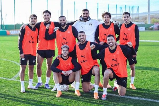 منتخب مصر يبدأ استعداداته لمواجهة بنين في دور الـ 16 من كأس أمم أفريقيا - صورة