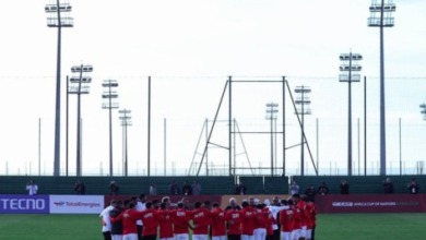 منتخب مصر يختتم تدريباته استعداداً لمواجهة أنجولا في كأس الأمم- صورة