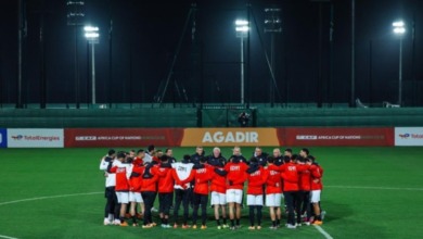 منتخب مصر يختتم تدريباته استعداداً لمواجهة زيمبابوي في بطولة إفريقيا- صورة