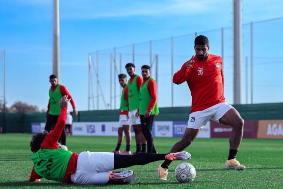 تفاصيل مران منتخب مصر استعدادا لمواجهة بنين في أمم إفريقيا- صورة