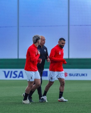 منتخب مصر يختتم تدريباته استعدادًا لمواجهة بنين في إفريقيا.. وتأهيل ثنائي الفريق- صورة
