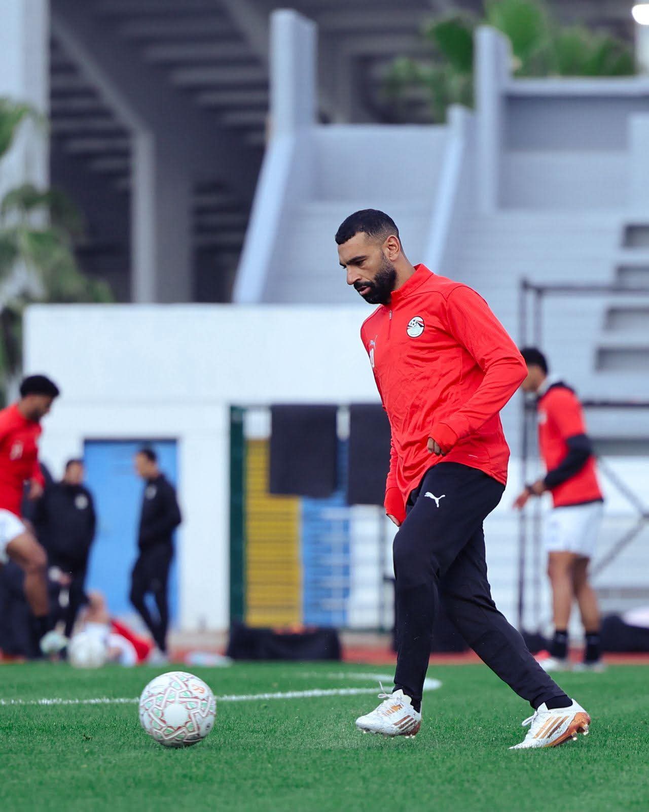 منتخب مصر يختتم تدريباته استعدادًا لمواجهة نيجيريا في بطولة إفريقيا- صورة