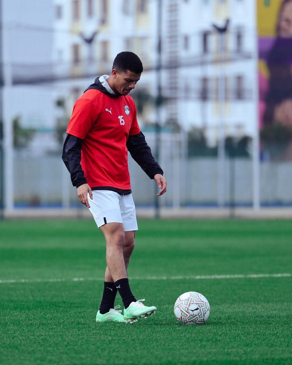 منتخب مصر يختتم تدريباته استعدادًا لمواجهة نيجيريا في بطولة إفريقيا- صورة