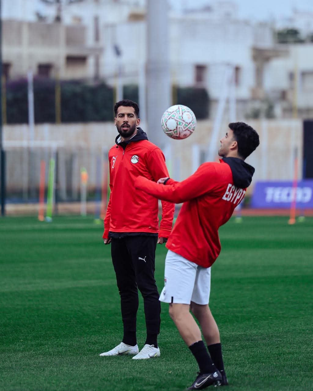منتخب مصر يختتم تدريباته استعدادًا لمواجهة نيجيريا في بطولة إفريقيا- صورة