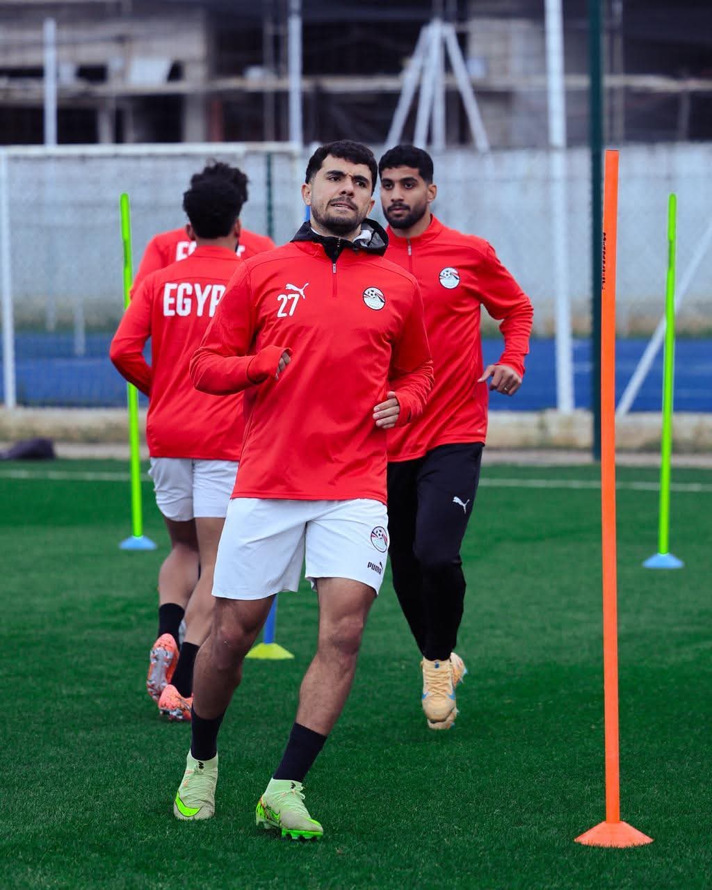 منتخب مصر يختتم تدريباته استعدادًا لمواجهة نيجيريا في بطولة إفريقيا- صورة