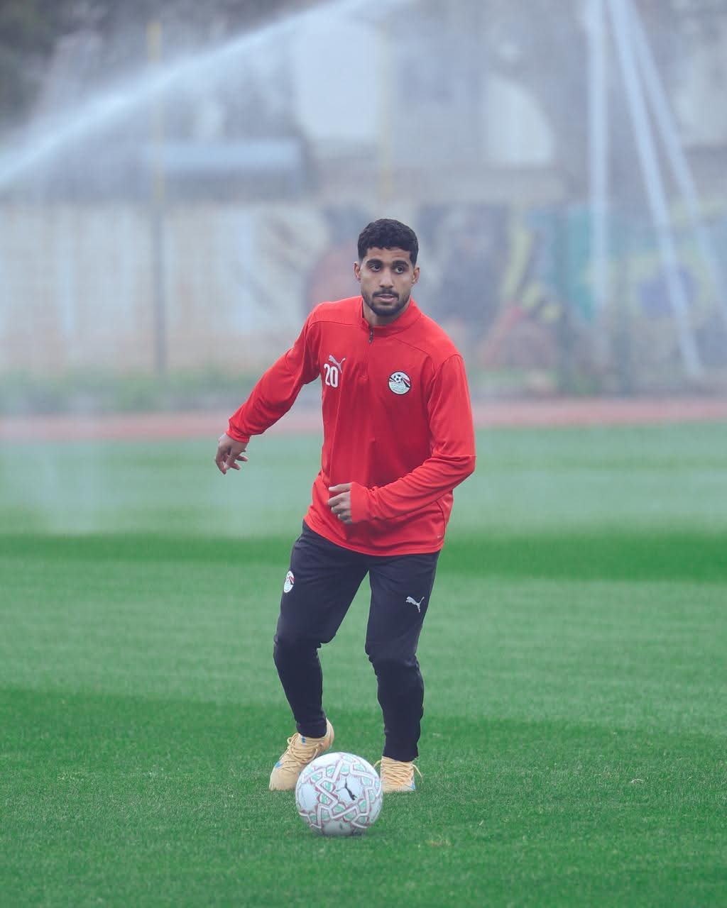 منتخب مصر يختتم تدريباته استعدادًا لمواجهة نيجيريا في بطولة إفريقيا- صورة