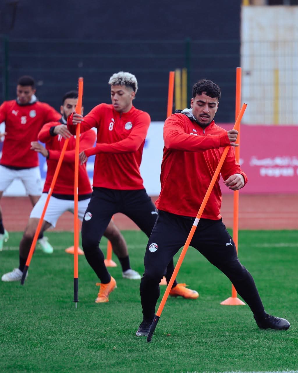 منتخب مصر يختتم تدريباته استعدادًا لمواجهة نيجيريا في بطولة إفريقيا- صورة