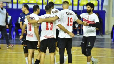 الزمالك يفوز على بتروجيت في دوري الطائرة