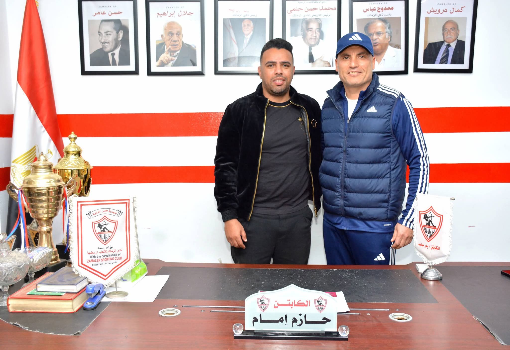 أيمن حفني يتسلم مهام عمله في الزمالك-صورة