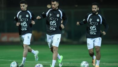 منتخب مصر يخوض أولى تدريباته استعدادًا لوديتي السعودية وإسبانيا - صورة