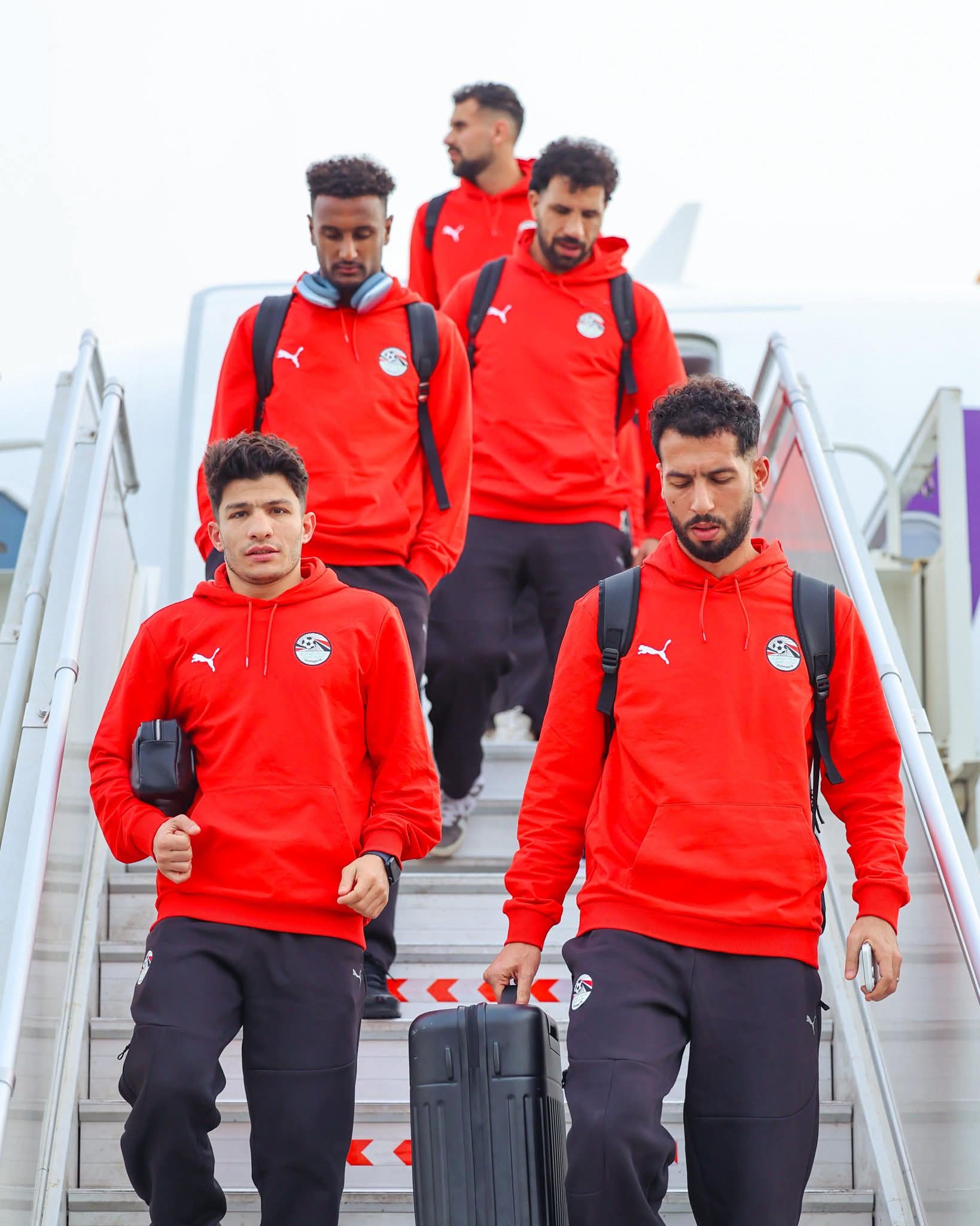 بعثة منتخب مصر تصل جدة استعداداً لمواجهة السعودية ودياً - صورة