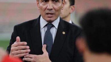 منتخب مصر يختتم تدريباته لمواجهة السعودية.. ووزير الرياضة يجتمع باللاعبين- صورة