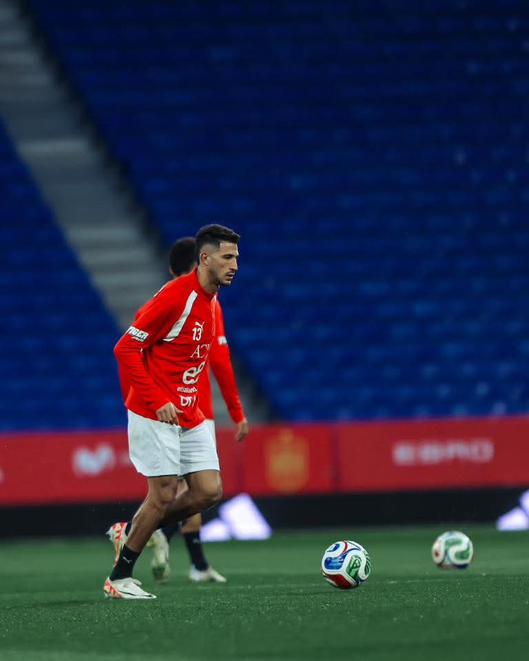 18 صورة ترصد كواليس مران منتخب مصر الختامي قبل مواجهة إسبانيا