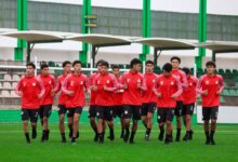 ‏منتخب مصر للناشئين يؤدي مرانه تحت الأمطار استعداداً لمواجهة ليبيا في تصفيات شمال إفريقيا