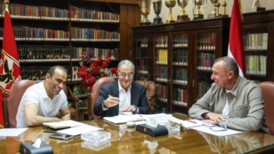 تفاصيل اجتماع الخطيب مع ياسين منصور وسيد عبد الحفيظ في الأهلي- صورة