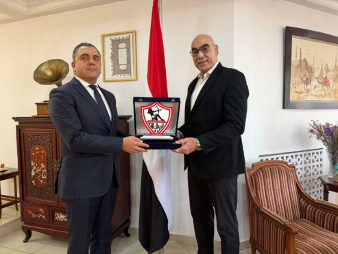 قبل مواجهة شباب بلوزداد.. كواليس زيارة هشام نصر للسفير المصري بالجزائر