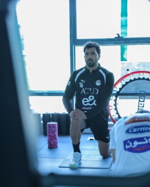 تدريبات بدنية لمنتخب مصر استعداداً لودية روسيا - صورة