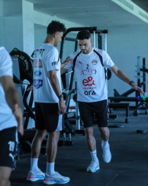 تدريبات بدنية لمنتخب مصر استعداداً لودية روسيا - صورة