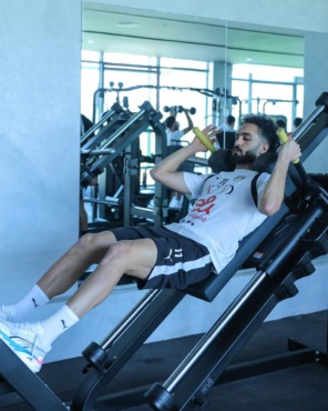 تدريبات بدنية لمنتخب مصر استعداداً لودية روسيا - صورة
