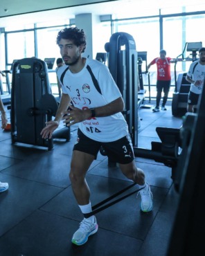 تدريبات بدنية لمنتخب مصر استعداداً لودية روسيا - صورة