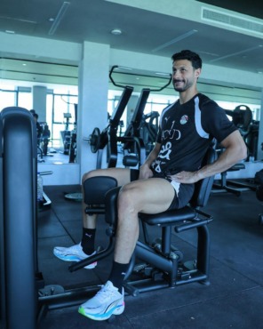 تدريبات بدنية لمنتخب مصر استعداداً لودية روسيا - صورة