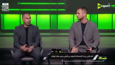أحمد فتحي خلال حديثه عن رحيله عن الأهلي على قناة ON Sport