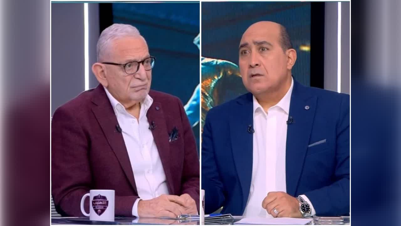 عدلي القيعي ومهيب عبدالهادي في برنامج اللعيب على قناة إم بي سي مصر