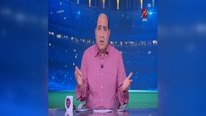 مهيب عبد الهادي في استوديو برنامج اللعيب على قناة MBC مصر
