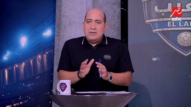 مهيب عبد الهادي في استوديو برنامج اللعيب على MBC مصر