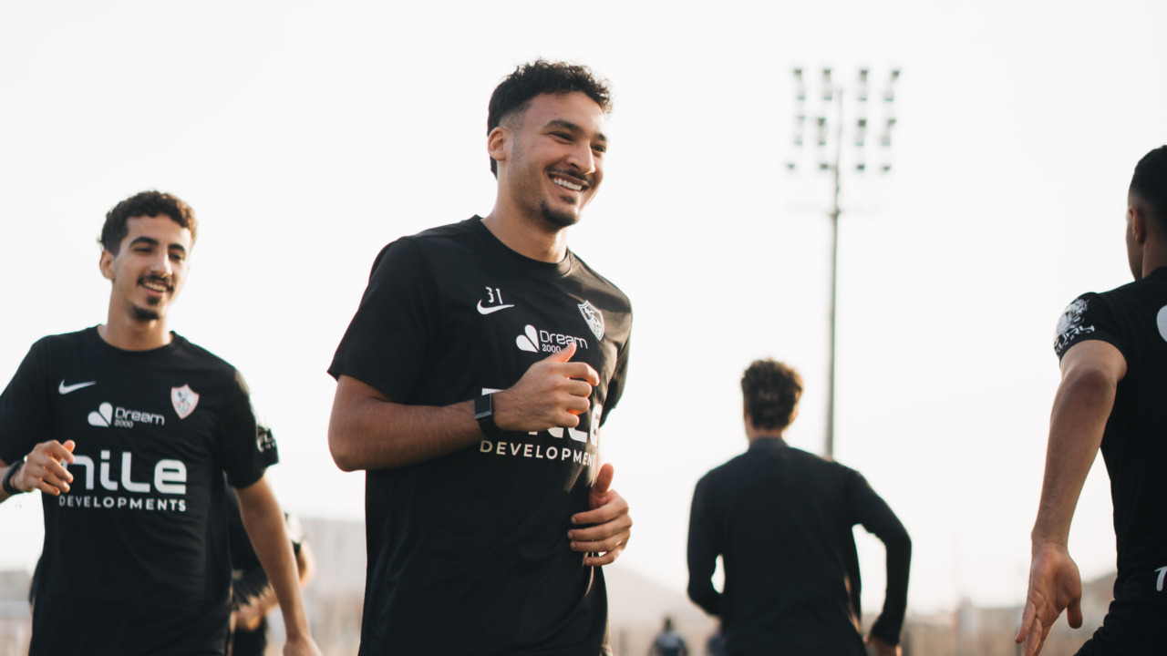 لاعبو الزمالك خلال التدريبات استعدادًا لمواجهة وادي دجلة